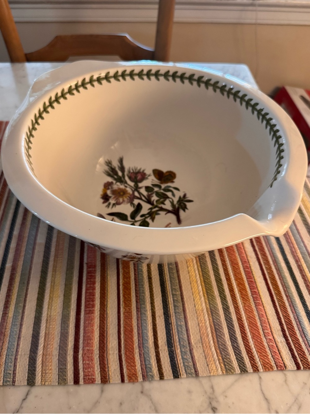 Portmeirion botanic garden large 3qt mixing bowl, like new 12x5.